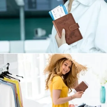 Stylish Eoehro Passport Holder with RFID Protection