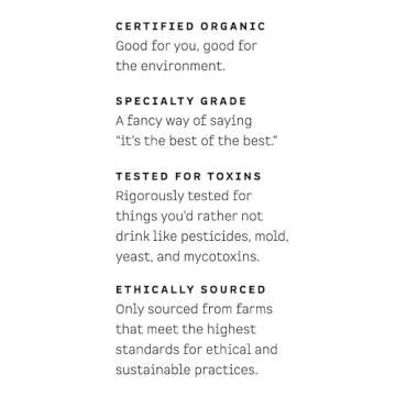 Kion Organic Coffee Ethically Sourced Toxin-Free Rich Smooth