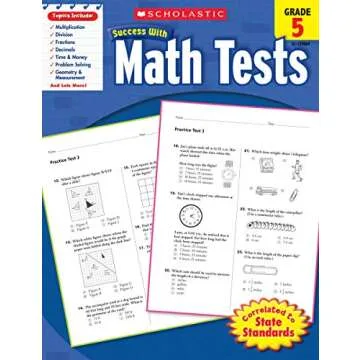 Interactive Scholastic Grade 5 Math Workbook for Home School