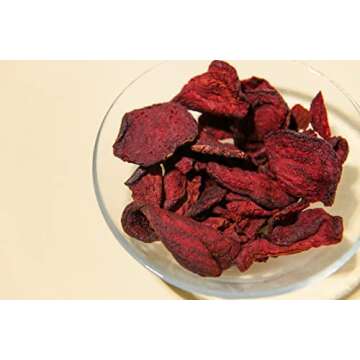 Rhythm Superfoods Beet Chips, Salted, Organic and Non-GMO, Single Serves, Vegan/Gluten-Free Snacks, 0.6 Ounce (Pack of 8)