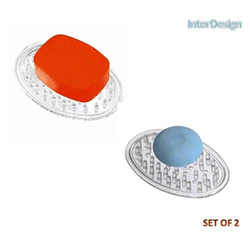 iDesign Plastic Soap Saver for Bathroom and Kitchen