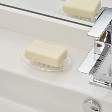 iDesign Plastic Soap Saver for Bathroom and Kitchen