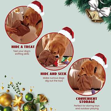 Nocciola Small Dog Toys- 15 Pack Grocery Bag Fruits and Veggies Dog Squeaky Toys, Small Puppy Toys to Keep Them Busy, Durable Plush Toys for Medium Dogs Aggressive Chewers, Dog Accessories Girl