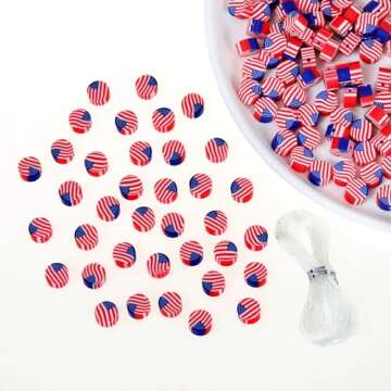 100pcs Mixed Polymer Clay Spacer Beads for Women Jewelry Making DIY Bracelet Necklace Hair Clip Accessories