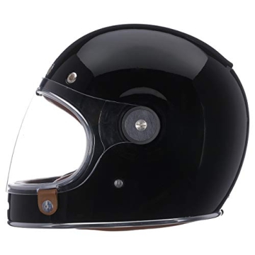 BELL Bullitt Retro Full Face Helmet in Gloss Black