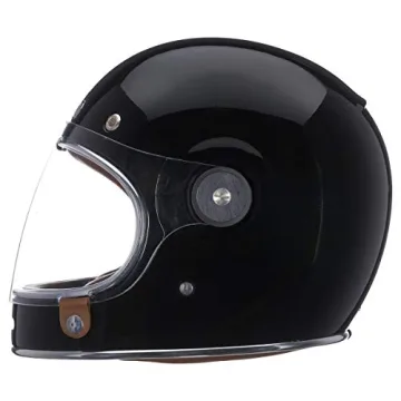 BELL Bullitt Retro Full Face Helmet in Gloss Black