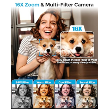 4K Digital Camera with Flip Screen for Easy Vlogging