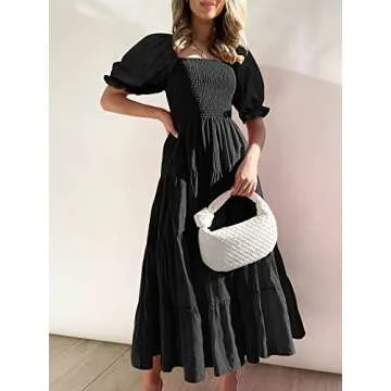 ANRABESS Women's Black Soft Small Dress for Every Occasion