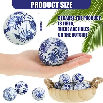 Vesici 9 Pcs Decorative Ceramic Balls for Stunning Decor
