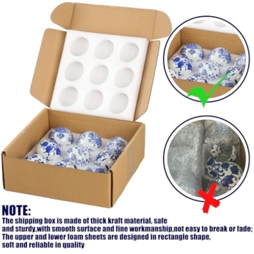 Vesici 9 Pcs Decorative Ceramic Balls for Stunning Decor