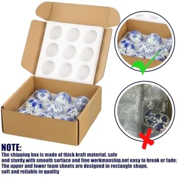 Vesici 9 Pcs Decorative Ceramic Balls for Stunning Decor