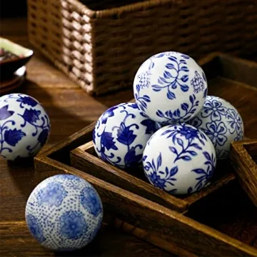 Vesici 9 Pcs Decorative Ceramic Balls for Stunning Decor