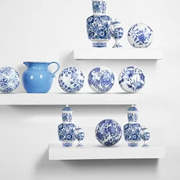 Vesici 9 Pcs Decorative Ceramic Balls for Stunning Decor