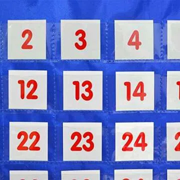 Shop Godery Pocket Chart for Classroom 100 Pockets