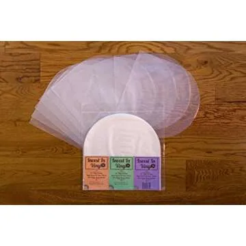 50 LP Inner Sleeves Anti Static Round Bottom 33 RPM 12" Vinyl Record Sleeves Provide Your LP Collect...