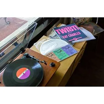 50 LP Inner Sleeves Anti Static Round Bottom 33 RPM 12" Vinyl Record Sleeves Provide Your LP Collection with The Proper Protection - Invest In Vinyl