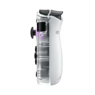 CRKD Nitro Deck+ Handheld Pro Controller for Nintendo Switch & OLED Model - TV Dockable - Programmable Sidekicks & Back Buttons - True Collection System (Clear White Edition)