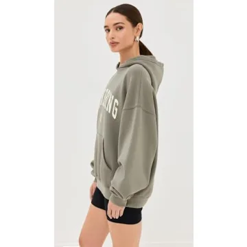 ANINE BING Harvey Sweatshirt for Women in Green - Stylish Comfort
