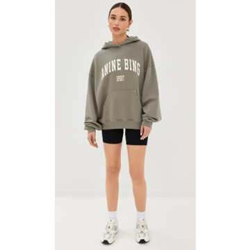 ANINE BING Harvey Sweatshirt for Women in Green - Stylish Comfort