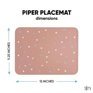 Simple Modern Silicone Placemat for Baby, Toddlers, Kids | Non-Slip Baby Eating Table Food Mat for R...