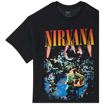 Nirvana Live Concert Photo T-Shirt for Music Lovers