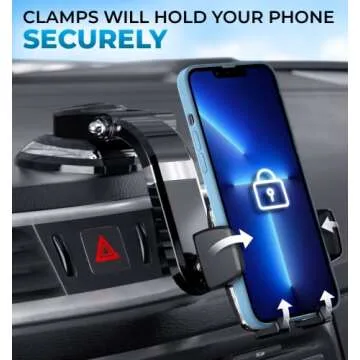 Bestrix Car Phone Holder with SmartClamp Technology