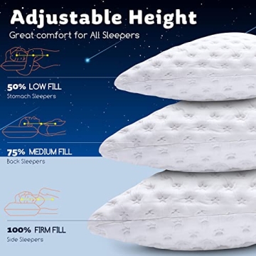 Kucey Cooling Side Sleeper Pillow for Neck Pain Relief