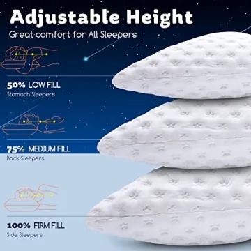 Kucey Cooling Side Sleeper Pillow for Neck Pain Relief