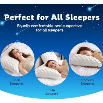 Kucey Cooling Side Sleeper Pillow for Neck Pain Relief