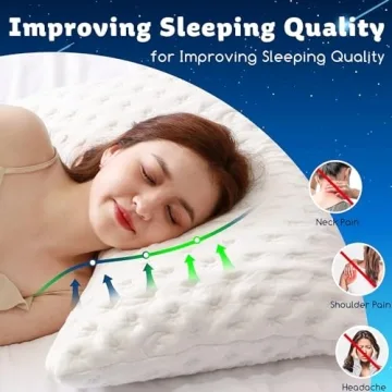 Kucey Cooling Side Sleeper Pillow for Neck Pain Relief
