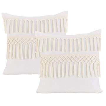 Stylish Boho Macrame Pillow Covers for Home Decor