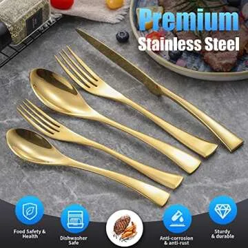Lemeya Modern 20-Piece Silverware Set for 4