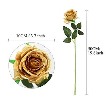 Nubry Lifelike Silk Rose Flower Bouquet for Gift