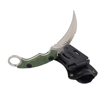 MASALONG Outdoor Survival Claw Tactical Knife with Sheath