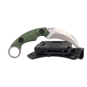 MASALONG Outdoor Survival Claw Tactical Knife with Sheath