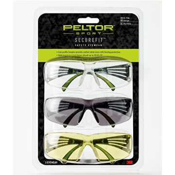 Peltor SecureFit 400 - Comfort and Safety Glasses 3 Pack