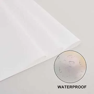 BEISHIDA 20 PCS White Floral Wrapping Paper-Matte Waterproof Flower Wrapping Paper Bouquet for Florist Supplies, DIY Crafts, Gift Packaging, Wedding, Birthday Gift