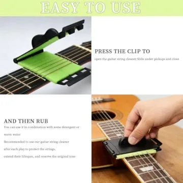 3 Pack Guitar String Cleaner Scrubber for All Instruments