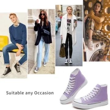 Stylish Hash Bubbie Unisex High-Top Sneakers for Comfort