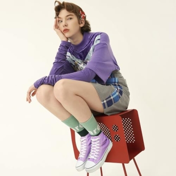 Stylish Hash Bubbie Unisex High-Top Sneakers for Comfort