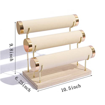 Aqerimit Velvet Bracelet Holder Elegant Jewelry Organizer