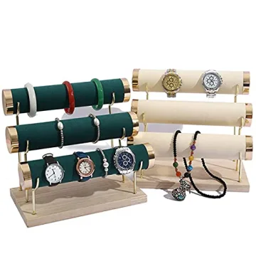 Aqerimit Velvet Bracelet Holder Elegant Jewelry Organizer