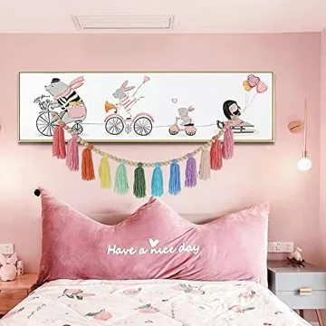 Cotton Tassel Garland for Vibrant Nursery and Party Decor