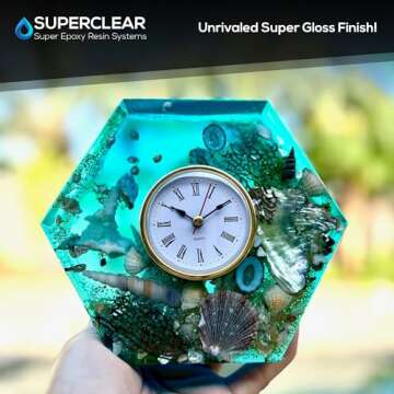 24 Hour Deep Pour Epoxy Resin Kit - Bubble Free & Heat Resistant