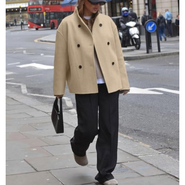 Stylish Women's Double Breasted Coat for Winter