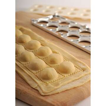 Norpro Ravioli Maker With Press 12 Inches, Metallic