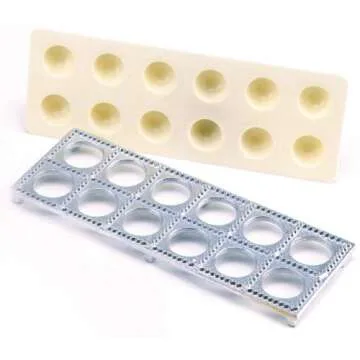 Norpro Ravioli Maker With Press 12 Inches, Metallic