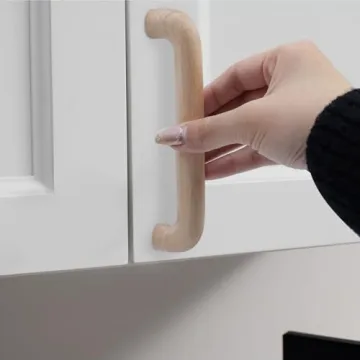 Risbay 10PCS Wood Drawer Pulls for Furniture & Cabinets