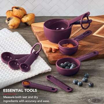 KitchenAid Beetroot Measuring Cups & Spoons Set - 9-Piece