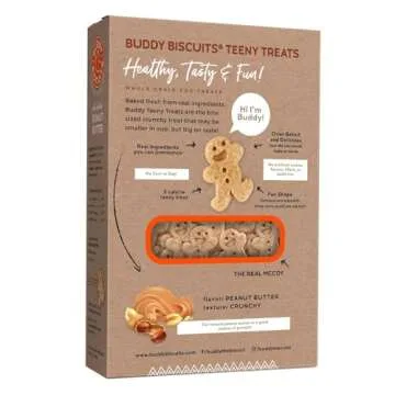 Buddy Biscuits 8 oz Teeny Dog Treats - Natural Peanut Butter